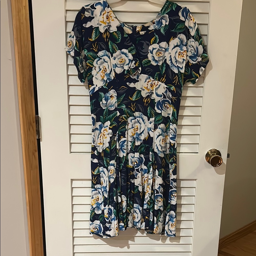 Floral Navy Dress